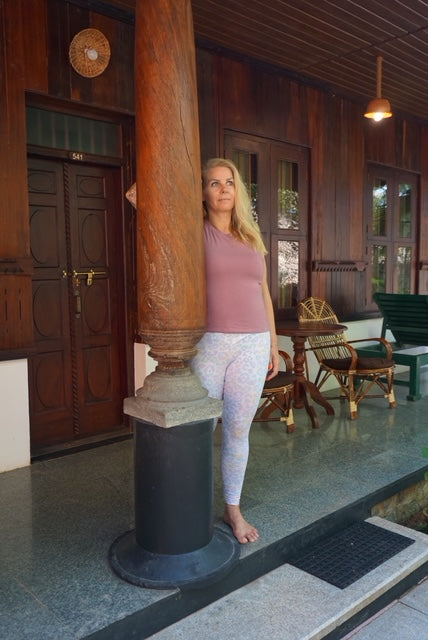 Lazy Leo Legging aus Bio-Baumwolle White