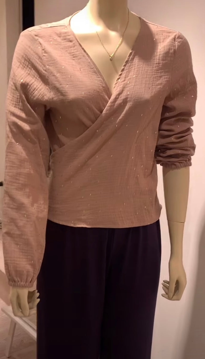 Wickelbluse "Prema" Musselin Bio-Baumwolle