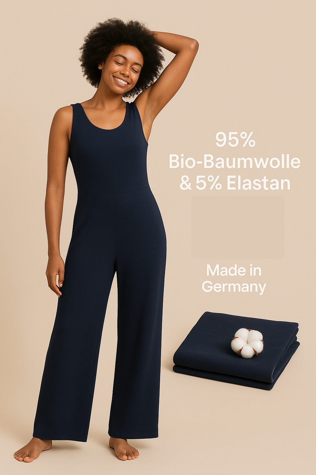 Move & Soma Fair Fashion Jumpsuit aus Gots-zertifizierter Bio-Baumwolle