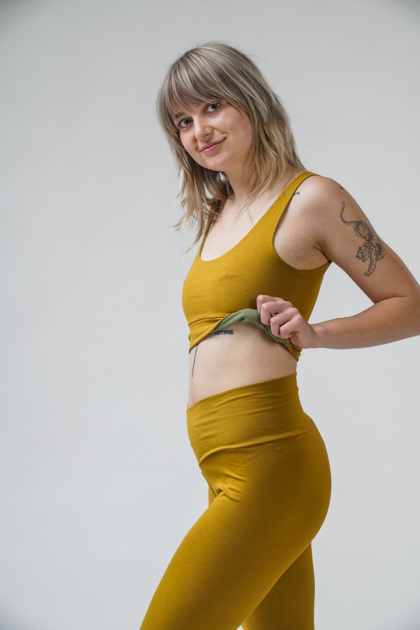Yoga Wende double Bra "Maitri" Bio Baumwolle