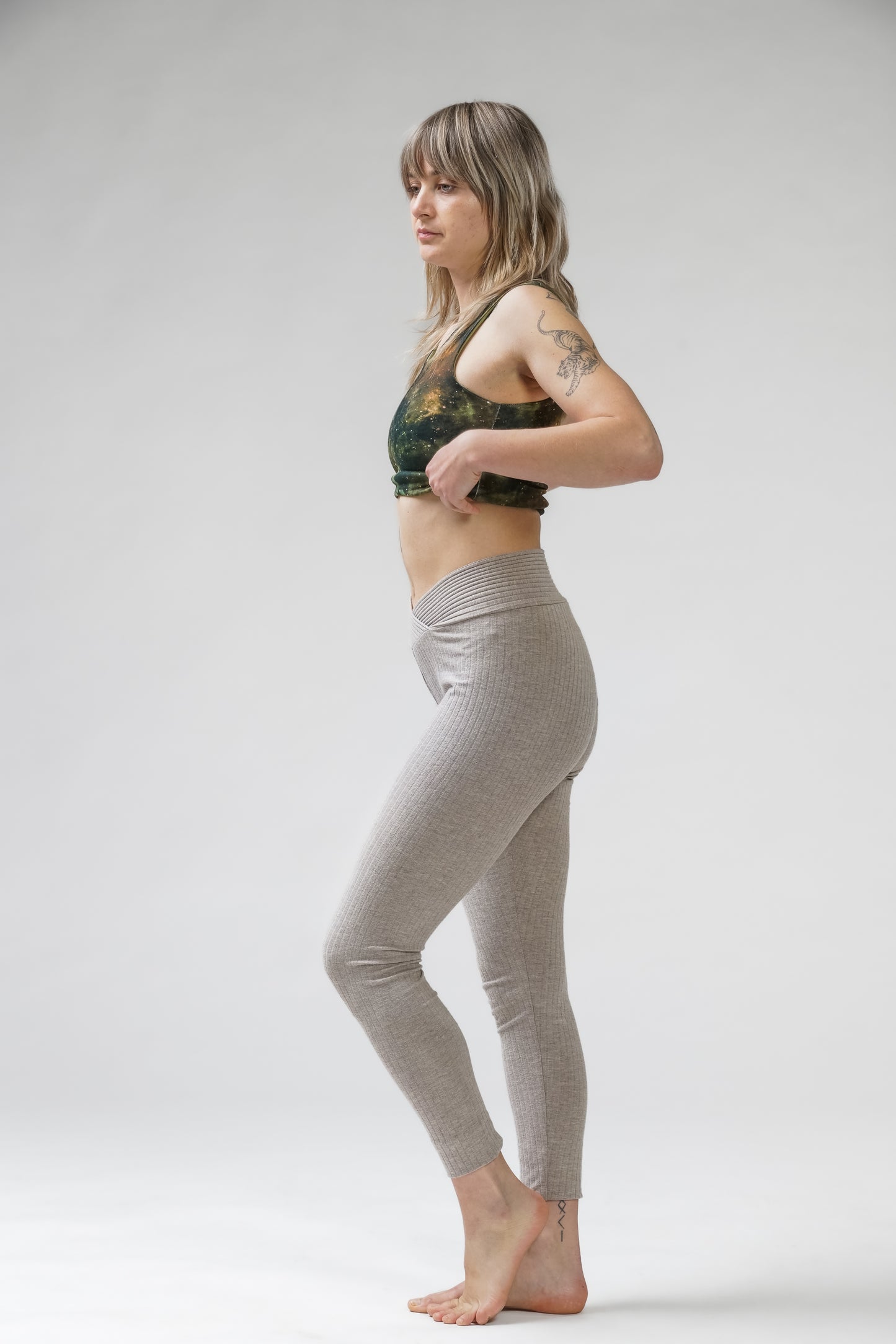 Damen Legging "Maitri" Rib aus GOTS Bio-Baumwolle