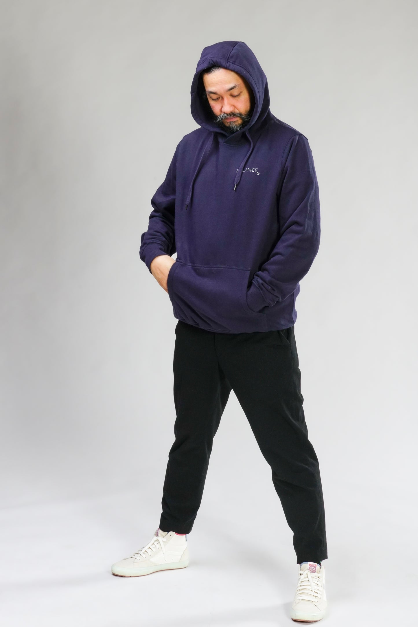 Herren Hoodie "Balance" navy Blau