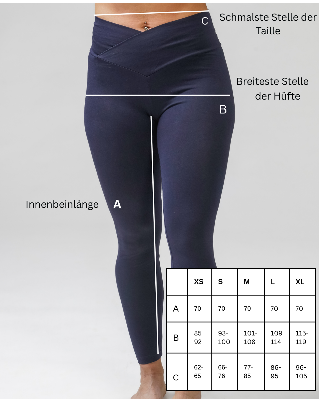 Damen Legging "Kundalini" Weiss aus Gots Bio-Baumwolle