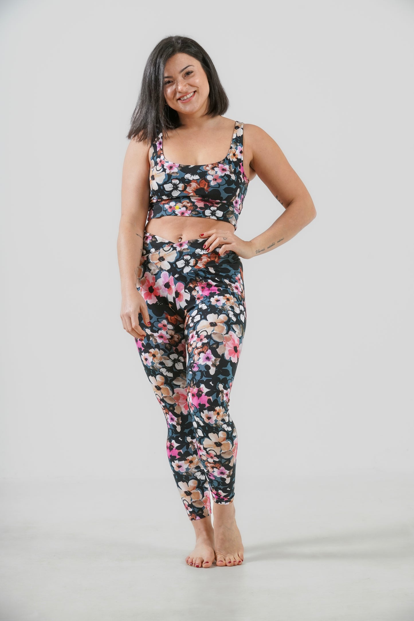 Yoga Legging Damen "Lotus Soul" aus Bio Baumwolle