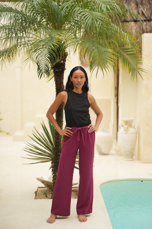 Damen Musselin Hose „Prema“ aus Bio-Baumwolle – leicht & nachhaltig