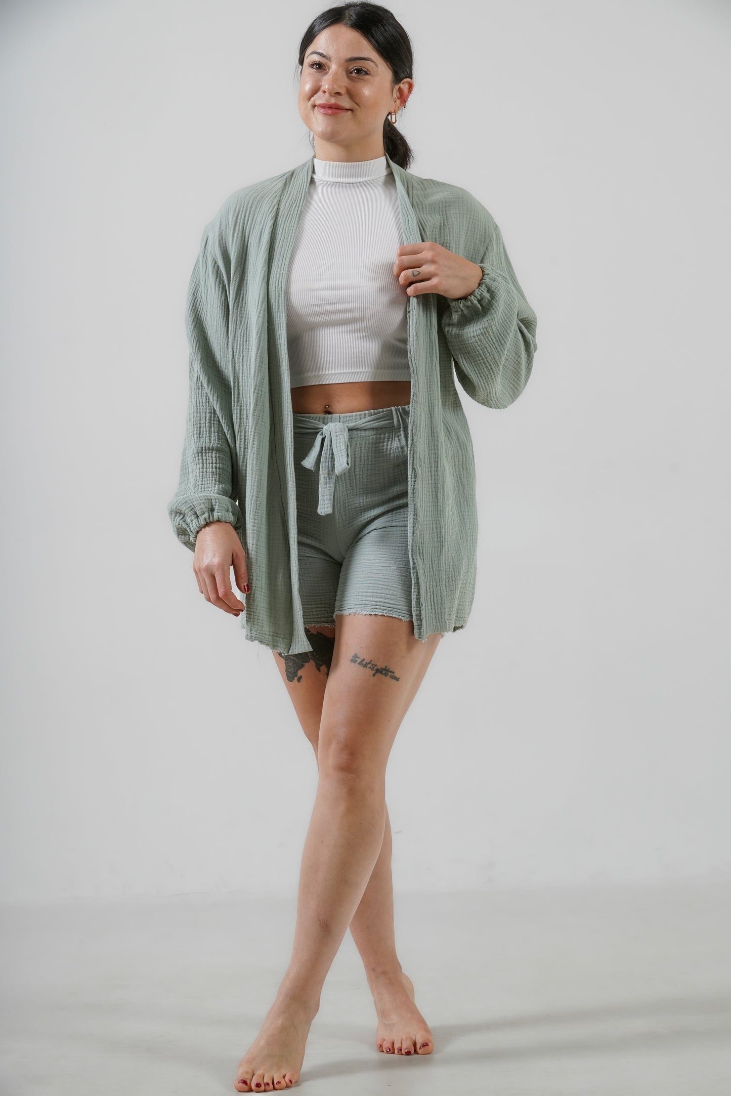 Prema Shorts Musselin  aus GOTS Bio-Baumwolle für Damen –